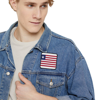 Flag Village Liberia Flag Embroidery Iron-On Patches