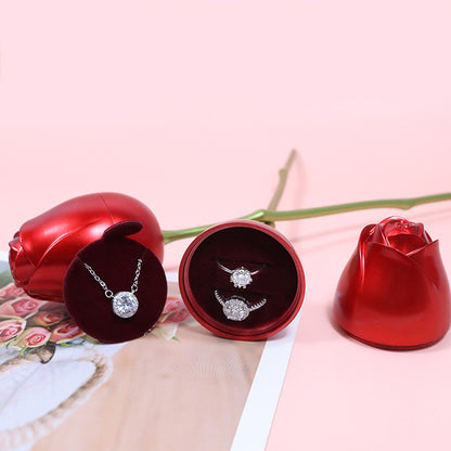 Flag Village Valentine's Day Confession Single Rose Gift Box