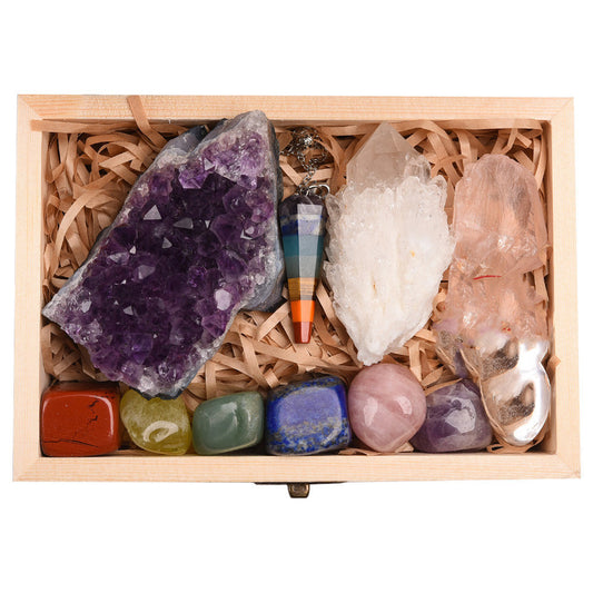 Flag Village Natural crystal quarry gift Box