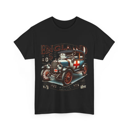 Flag Village UK Vintage Car Flag T-SHIRT Heavy Cotton Tee UK0022