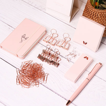 Flag Village Rose Gold Stationery Set Gift Box Student Office Stationery