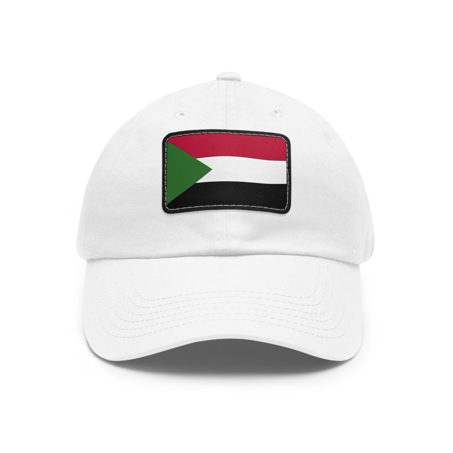 Flag Village Sudan Flag Hat Cap with Leather Patch