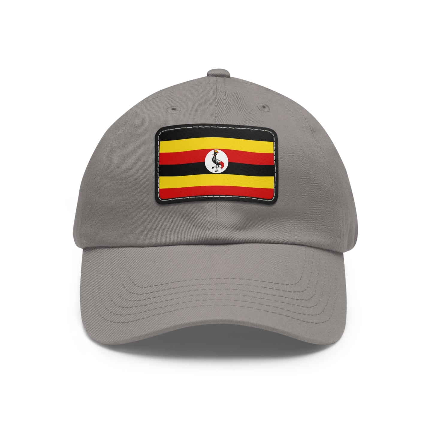 Flag Village Uganda Flag Hat Cap with Leather Patch