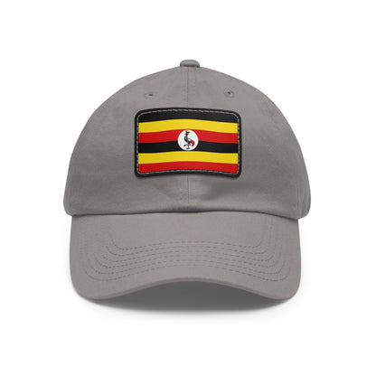 Flag Village Uganda Flag Hat Cap with Leather Patch
