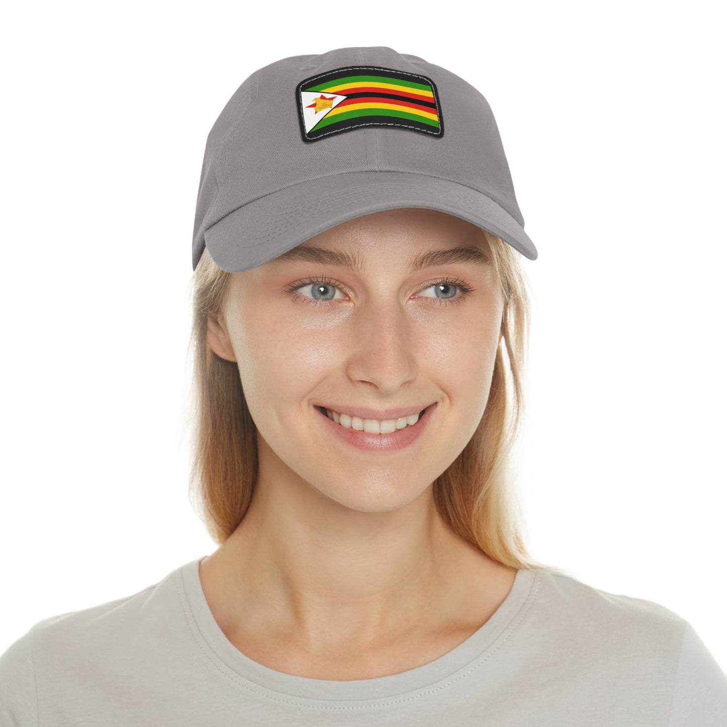 Flag Village Zimbabwe Flag Hat Cap with Leather Patch