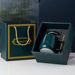Flag Village Constant Temperature Ceramic Mark Cup Set Gift Box