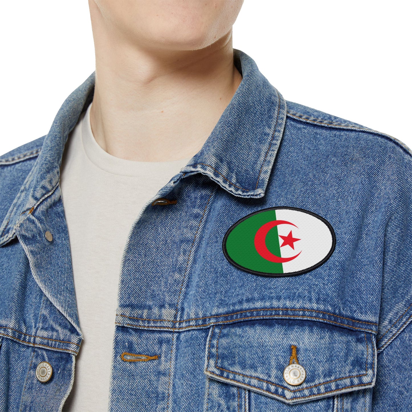 Flag Village Algeria Flag Embroidery Iron-On Patches