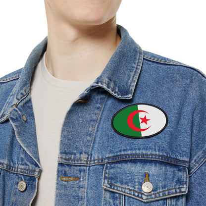 Flag Village Algeria Flag Embroidery Iron-On Patches