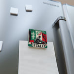 Flag Village Italy Flag Sporting Porcelain Magnet, Square ITA0005