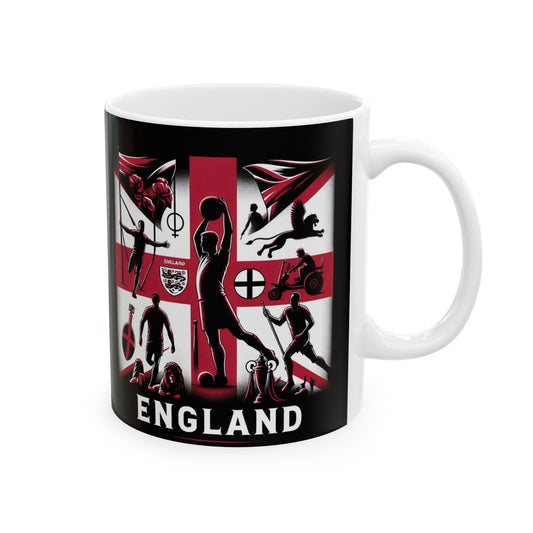 Flag Village ENGLAND Sporting Flag Ceramic Coffee Mug 11oz GBR0005