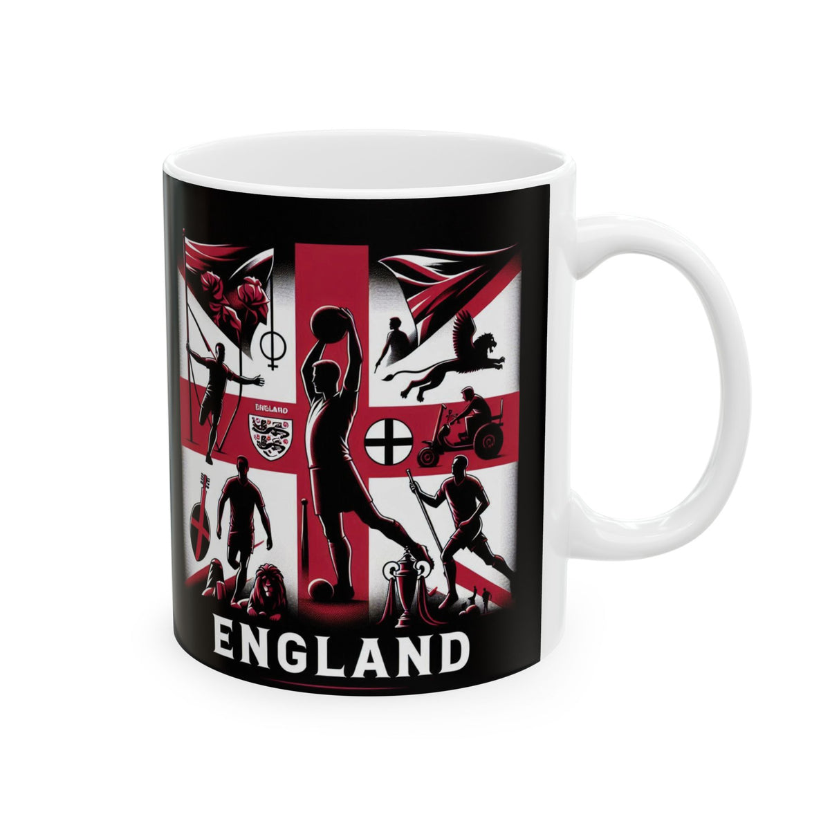 Flag Village ENGLAND Sporting Flag Ceramic Coffee Mug 11oz GBR0005
