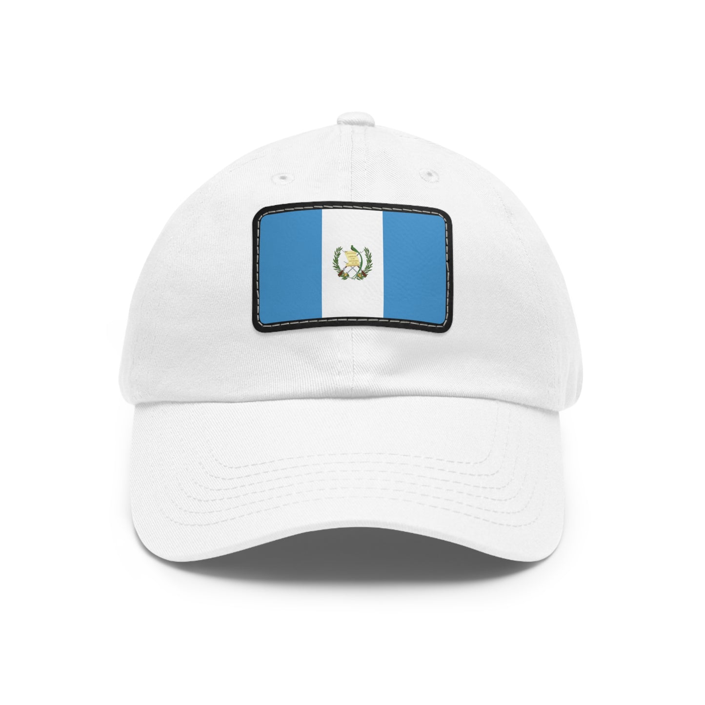 Flag Village Guatemala Flag Hat Cap with Leather Patch