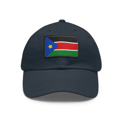 Flag Village South Sudan Flag Hat Cap with Leather Patch