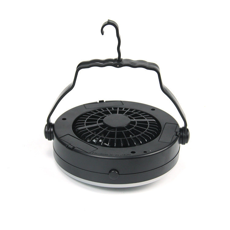 Flag Village Multi-function Waterproof Fan Rechargeable Portable Camping Tent Light Outdoor Lamp Fishing Cooling Fan Lamp Camping Light