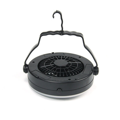 Flag Village Multi-function Waterproof Fan Rechargeable Portable Camping Tent Light Outdoor Lamp Fishing Cooling Fan Lamp Camping Light