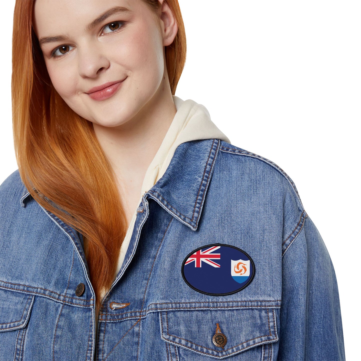 Flag Village Anguilla Flag Embroidery Iron-On Patches