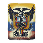 Flag Village Ecuador Sporting Flag Sherpa Fleece Blanket