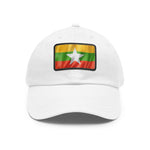 Flag Village Myanmar Flag Hat Cap with Leather Patch