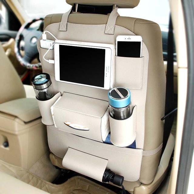 Flag Village Auto Tools HQ Leather Car Seat Organizers