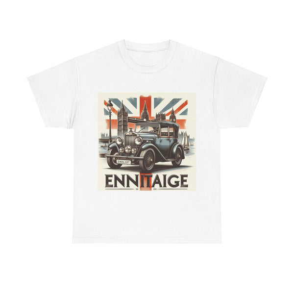 Flag Village UK Vintage Car Flag T-SHIRT Heavy Cotton Tee UK0003