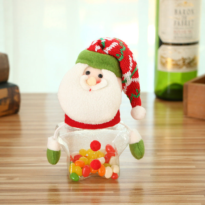Flag Village Christmas Candy Jar Children Kids Storage Bottle Santa Bag Christmas Sweet Box Gift Chocolate Candy Box Natale Decorazioni