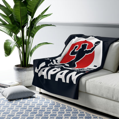 Flag Village Japan Sporting Flag Sherpa Fleece Blanket JPN0009