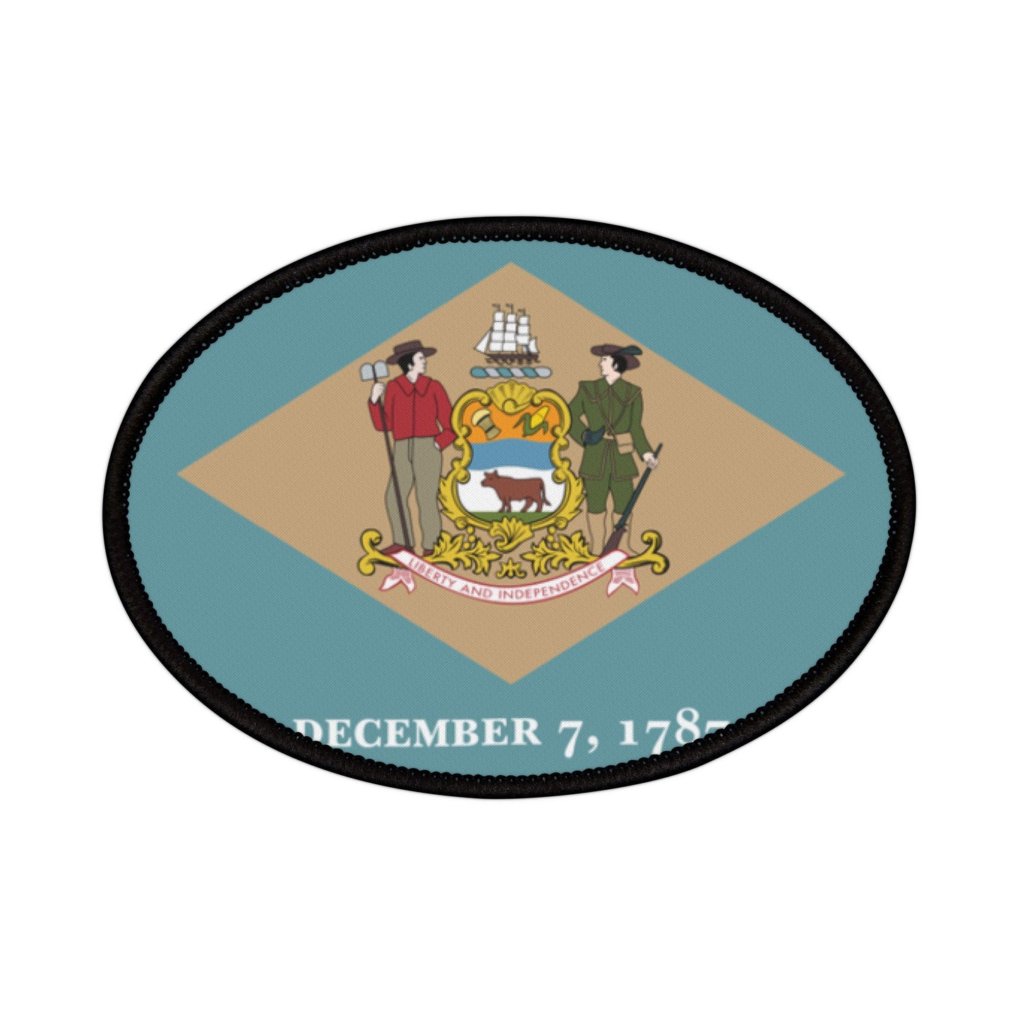 Flag Village Delaware State Flag Embroidery Iron-On Patches
