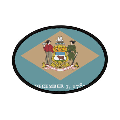 Flag Village Delaware State Flag Embroidery Iron-On Patches