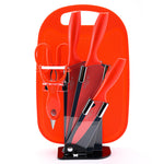 Flag Village Colored Fruit Knife With Cutting Board Kitchen Box Gift Knives