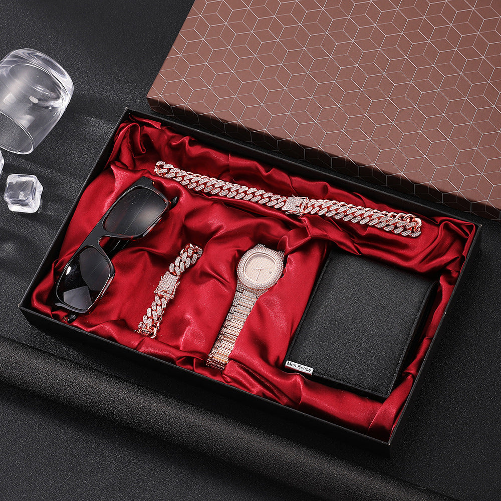 Flag Village 5-piece Men's Watch Gift Box Set
