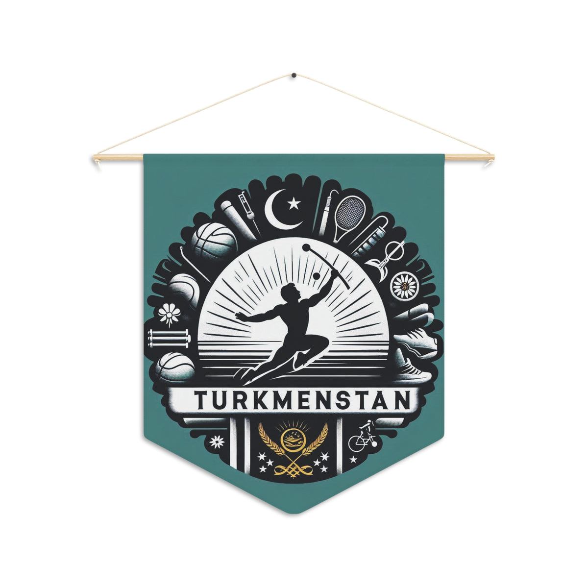 Flag Village Turkmenistan Flag Pennant Sporting Home Wall decoration TKM0001