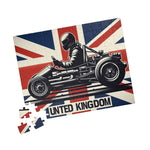 Flag Village United Kingdom Racing Car Sporting Flag Puzzle (110, 252, 520, 1014-piece) UK0005