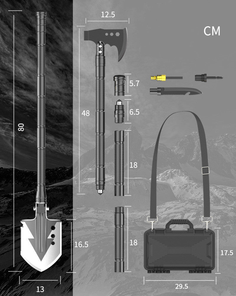 Flag Village Outdoor Camping Equipment Multi-function Shovel