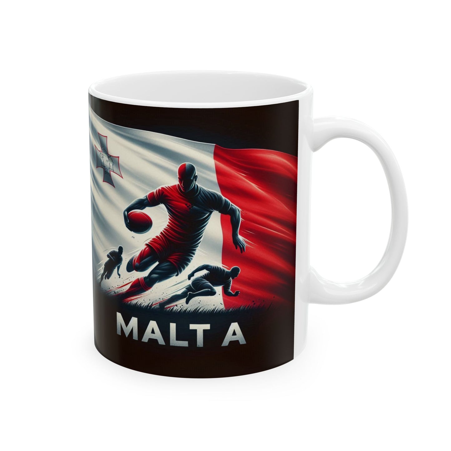 Flag Village Malta Sporting Flag Ceramic Coffee Mug 11oz MLT0004