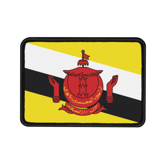Flag Village Brunei Flag Embroidery Iron-On Patches