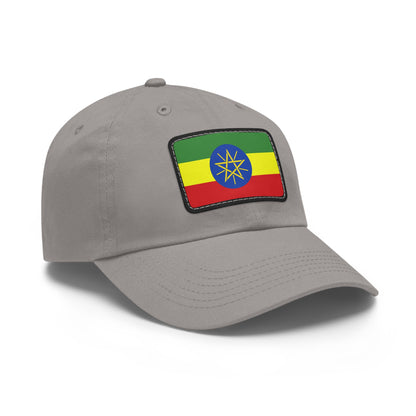 Flag Village Ethiopia Flag Hat Cap with Leather Patch