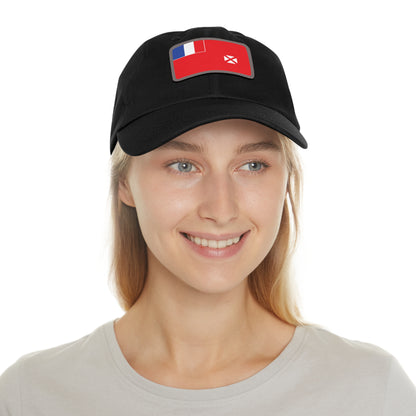 Flag Village Wallis And Futuna Flag Hat Cap with Leather Patch