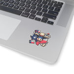 Flag Village USA TEXAS State Flag Sticker 2", 3", 4", 6" TX03