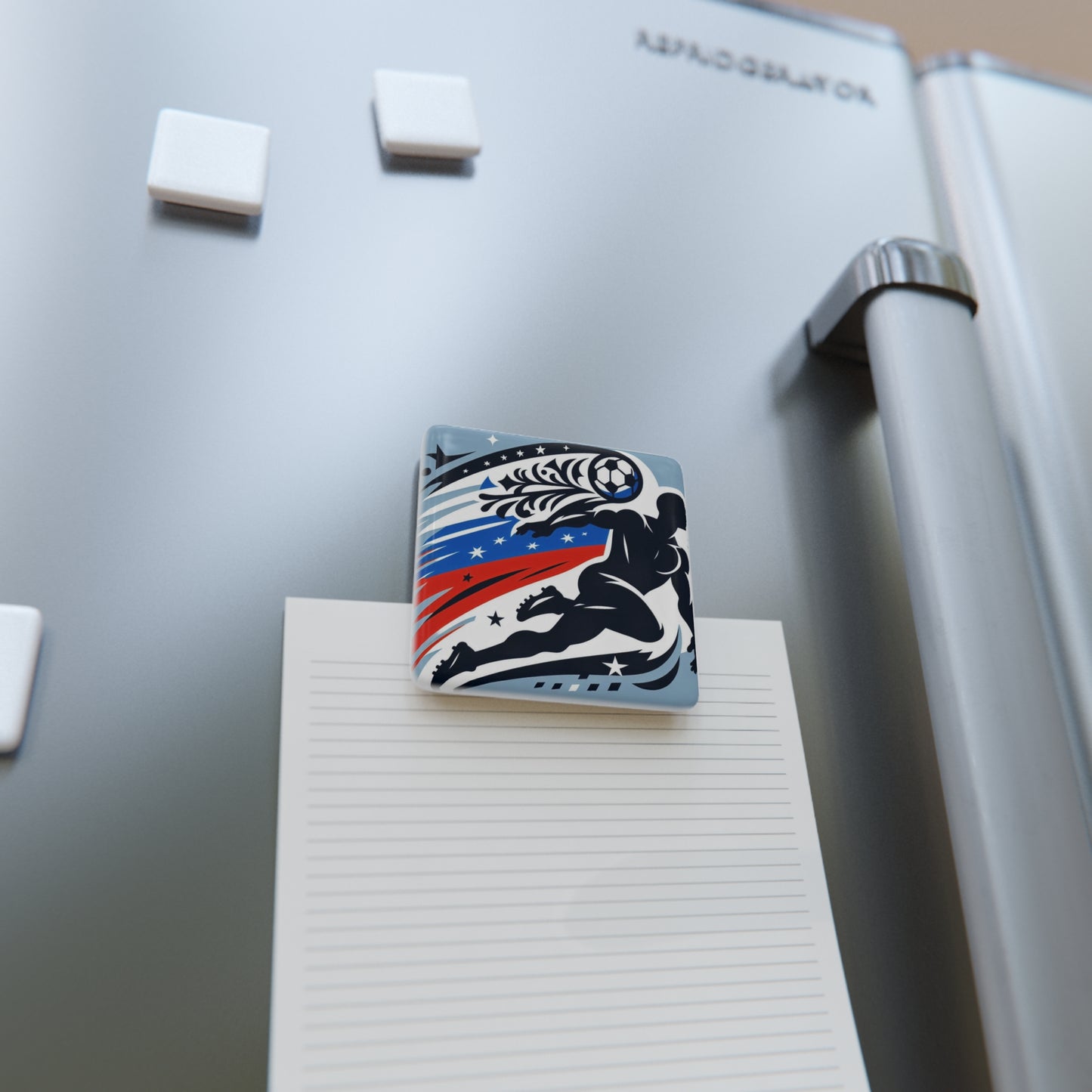 Flag Village Russia Flag Sporting Porcelain Magnet, Square RUS0006