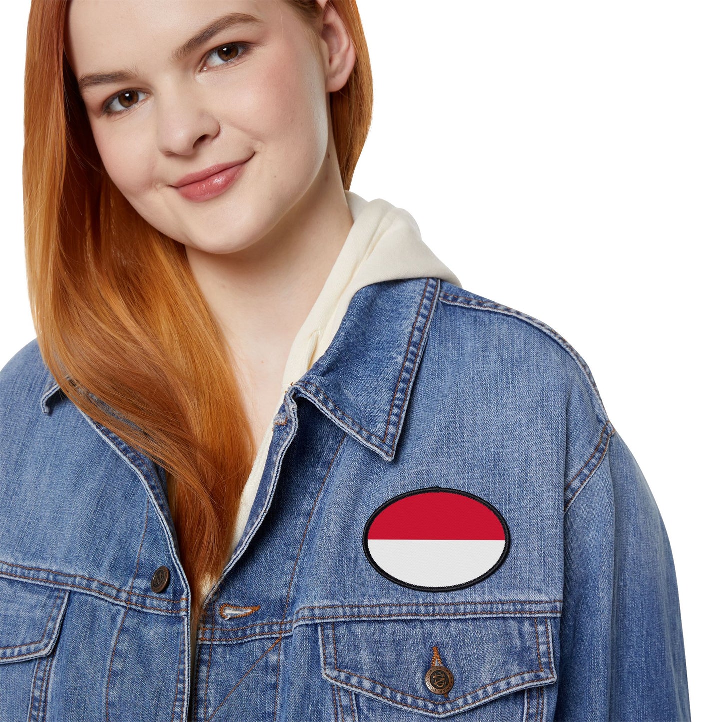 Flag Village Monaco Flag Embroidery Iron-On Patches