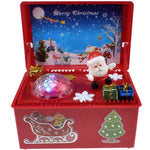 Flag Village Electric lift Christmas music gift box