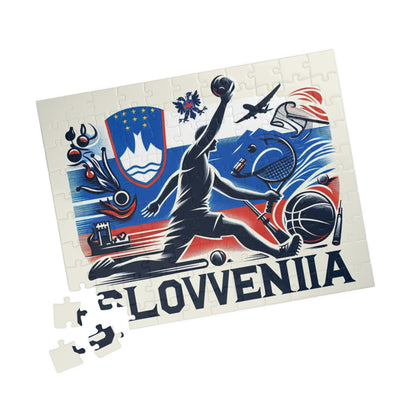 Flag Village Slovenia Sporting Flag Puzzle (110, 252, 520, 1014-piece) SVN0005