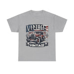 Flag Village USA Vintage Car Flag T-SHIRT Heavy Cotton Tee USA0020