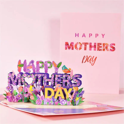 Flag Village 3D PopUp Flower Bouquet Cards Gifts Anniversary PopUp Mom Floral Bouquet Wife Invitation Card Greeting Cards Mothers Day Cards Postcard