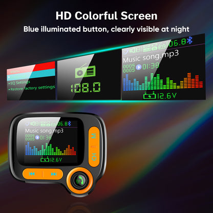Flag Village Auto Tools Car Bluetooth Multi-Function Player With Large Color Screen