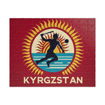 Flag Village Kyrgyzstan Sporting Flag Puzzle (110, 252, 520, 1014-piece) KGZ0001
