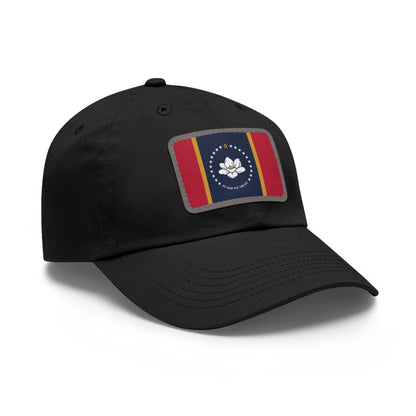 Flag Village USA Mississippi State Flag Hat Cap with Leather Patch