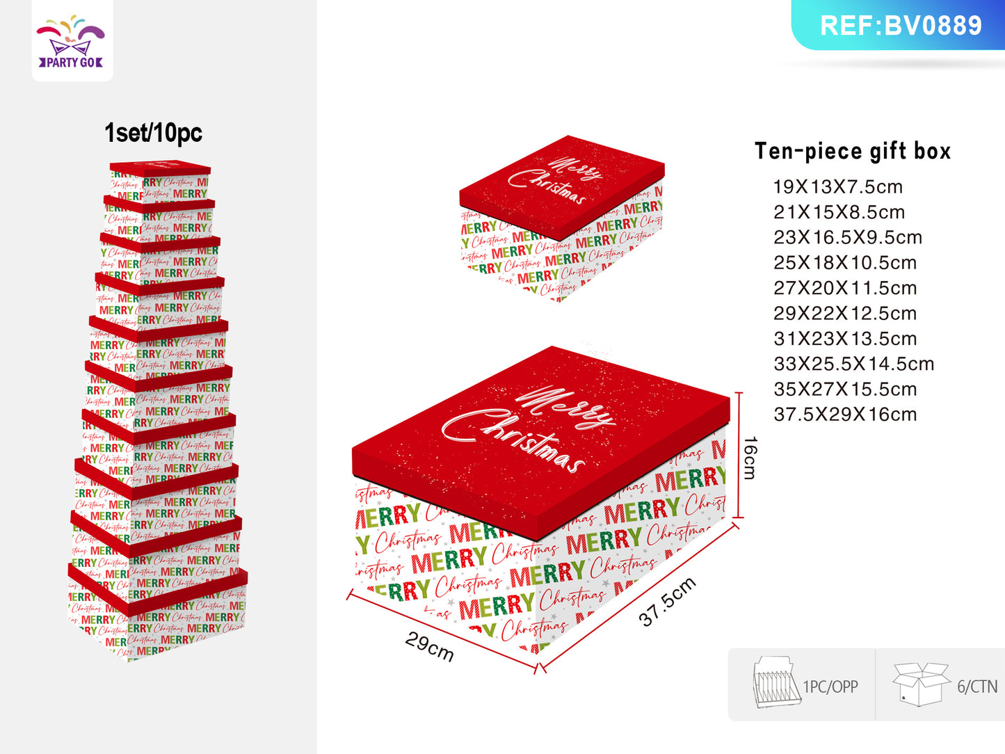 Flag Village Christmas Ten Piece Gift Box Set
