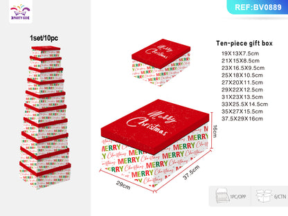 Flag Village Christmas Ten Piece Gift Box Set
