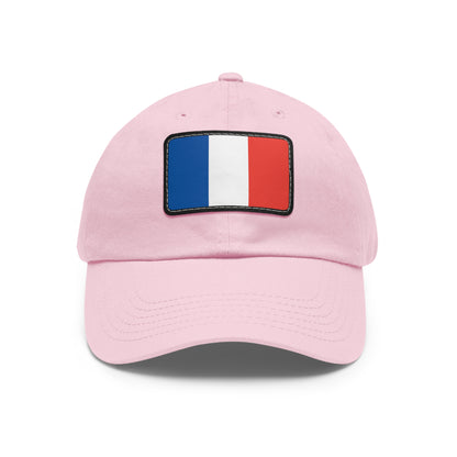 Flag Village France Flag Hat Cap with Leather Patch